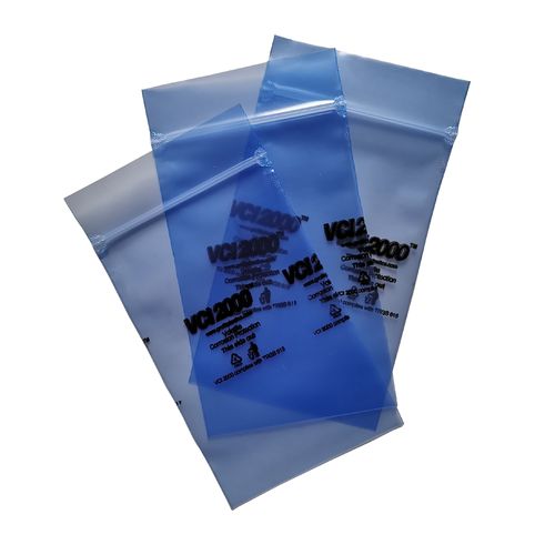 VCI Zipper Bags div. Größen Druckverschlussbeutel blau